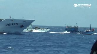 越漁船入侵我經濟海域　海巡雙艇夾擊
