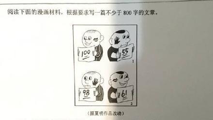 漫畫解讀800字　這個作文題有點難