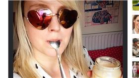 女大聲吃嬰兒食品減肥（圖／翻攝自鏡報）