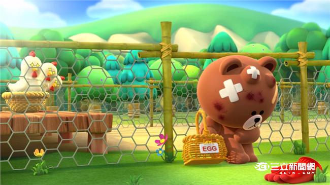 玩LINE熊大農場　拿熊大農場貼圖