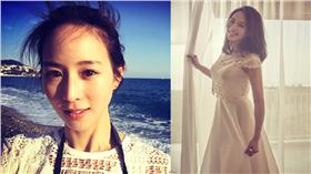 翻攝自張鈞甯吧　張鈞甯微博　去沖繩陪姐姐拍攝婚紗照　合成圖