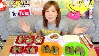 就愛台灣味！暴食女王狂吞18顆肉粽