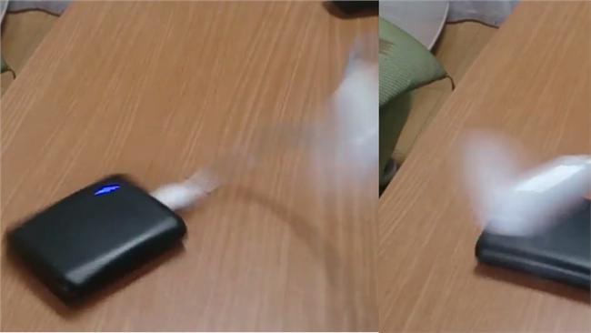 USB電扇接行動電源　啟動後變…？