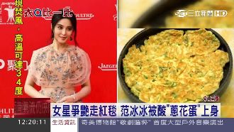 范爺紅毯禮服出糗　網友：像蔥花蛋