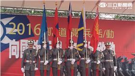 ▲「五年級生踢正步」活動（圖／記者盧冠妃攝）