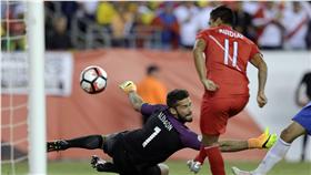 Raul Ruidiaz進球淘汰巴西（圖／美聯社／達志影像）