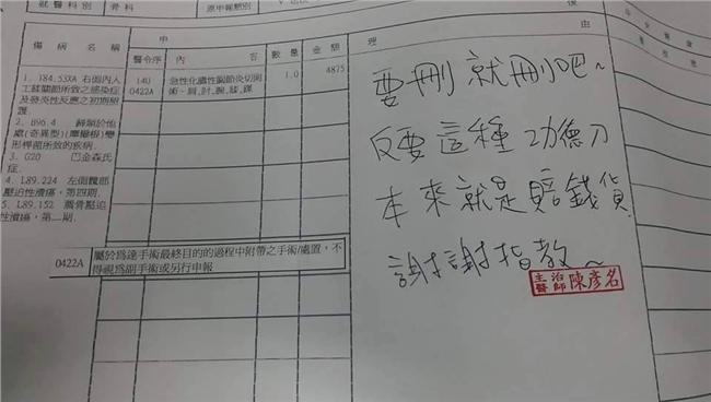開刀救嬤被刪健保給付　醫師臉書抗議