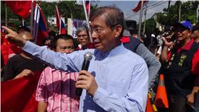 中華統一促進黨,白狼,張安樂,抗議,台灣民政府,洪素珠,抗爭,黑熊部隊,日本,美國,國旗-翻攝自張安樂粉絲團