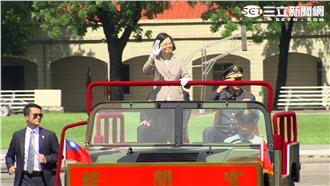 影／最衝三軍統帥！蔡英文赴陸官校慶