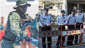 軍人／國防部發言人臉書、警察／李慈音攝