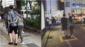 翻攝自微博　安宰賢　具惠善東京約會 合成圖