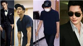 翻攝自微博金賢重　李秉憲　朴有天　朴施厚　合成圖