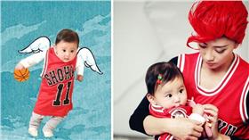 賈靜雯,咘咘　圖／翻攝自媽媽是超人微博