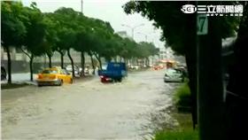 信義路大雨,下雨,暴雨
