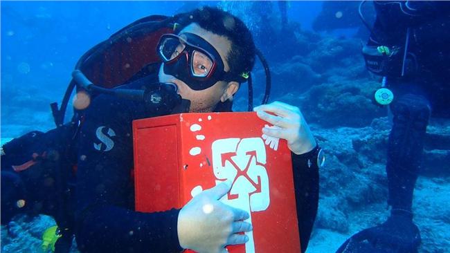 綠島海底郵筒　未申請遭檢舉已搬上岸