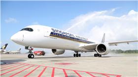 新航A350客機。（圖／翻攝自新航臉書粉絲頁）