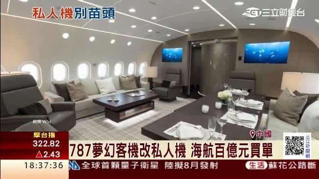 陸企砸百億買專機　客製化上億裝潢