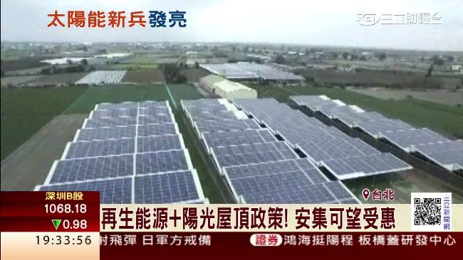 太陽能內需大　安集掛牌大漲20%
