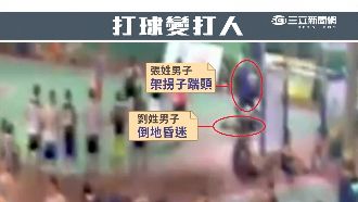 影／腳踩狠踹！球場鬥毆驚悚畫面曝光