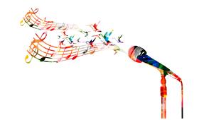 唱歌,音樂,藝術,表演,音符,歌唱,麥克風（圖／shutterstock／達志影像）