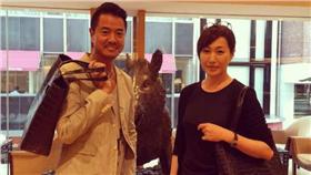 高知東生（左）吸毒外遇被逮。（圖／翻攝自高知東生Instagram）