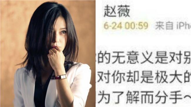趙薇驚傳離婚　本人出面回應