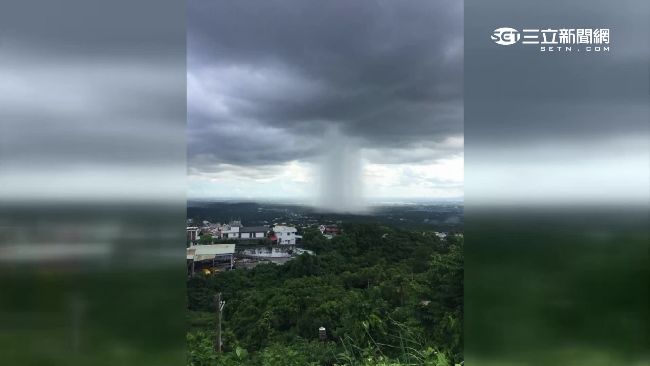 影／奇景！屏東「天空破洞」狂降雨