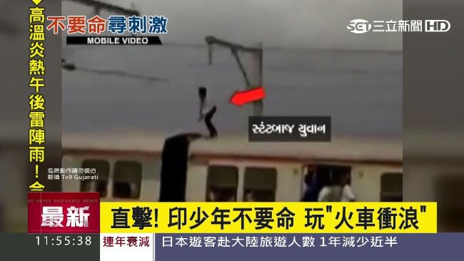 直擊少年愛玩命　「火車衝浪」全都錄