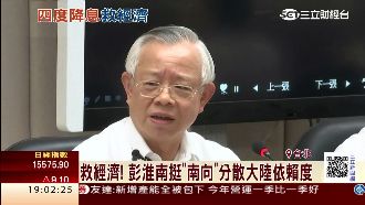 降息半碼　彭淮南：台灣經濟走入L型