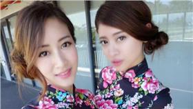 正妹,SG,Show Girl,PTT,鄉民,PTT,凱樂,思樂兵,旗袍,高衩,屁股蛋,微笑線 圖／翻攝自思樂兵臉書