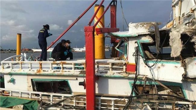 雄三飛彈誤射　中科院人員登船採證