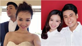 朱孝天,韓雯雯,結婚-翻攝自韓雯雯、朱孝天微博