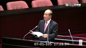 首站質詢台　王金平長談6千字講稿