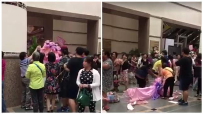 觀眾瘋搶巧克力　解體陽帆演唱會花束