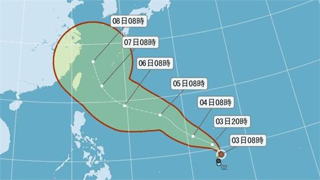 首颱成形　氣象局估週四最接近台灣