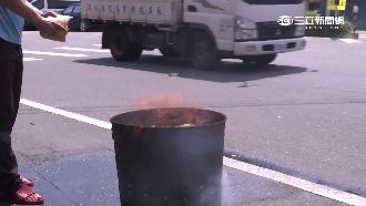 燒金紙遇一陣怪風　7旬嬤臉遭燒傷
