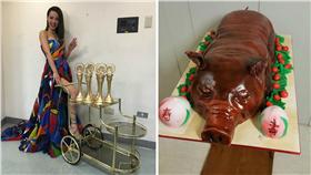 圖翻攝自蔡依林　皇后陛下臉書　合成圖