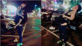 情侶,男友,女友,合照,伴侶,戀愛,金衝繃,爆廢,爆廢公社,抬,舉,狂,舉高,抬高-（組圖／網友金衝繃授權使用,請勿任意翻攝）