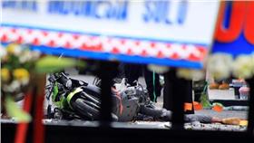 印尼梭羅警察總部遭自殺炸彈客騎車攻擊（圖／路透社／達志影像）