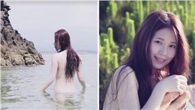 截圖自雞排妹上傳寫真影片 雞排妹　合成圖