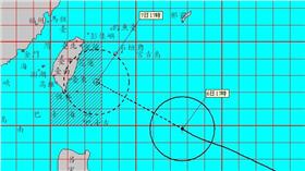 颱風尼伯特、強颱（圖／翻攝自中央氣象局）