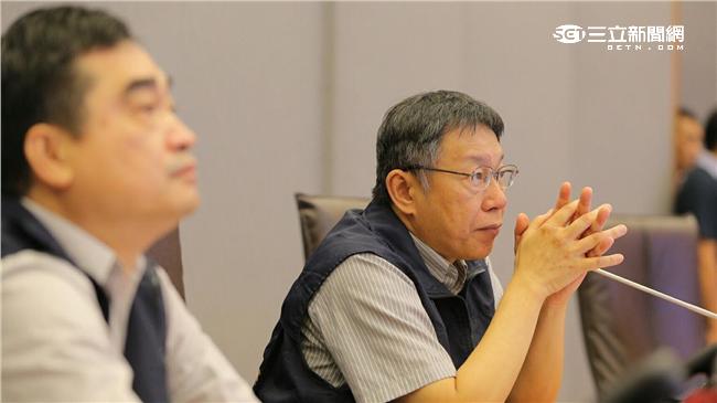 主持防災會報　柯文哲關心水門、菜價