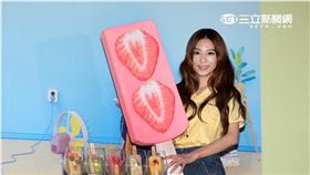  田馥甄（Hebe）在近期推出個人專輯「日常」，在Hit Fm電台舉行創意攝影。（記者邱榮吉/攝影）