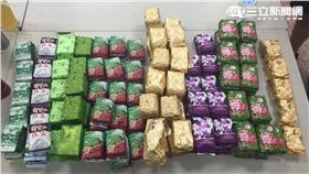劉姓前房客持備份遙控器開鐵門竊上百包茶葉（翻攝畫面）