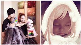 周董,周杰倫,昆凌,小周周,生日,合成圖／周杰倫、昆凌臉書