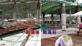 慘！尼伯特重創知本　溫泉天堂成廢墟