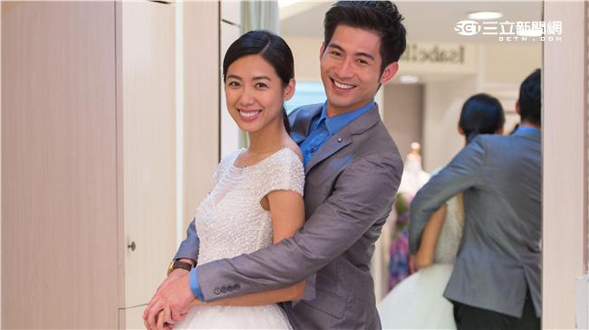 林可彤穿婚紗　讓簡宏霖上下打量驚呆