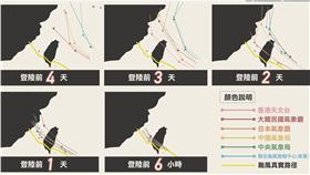 尼伯特各國路徑預測圖 圖翻攝自天氣即時預報臉書