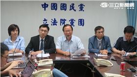 國民黨立院黨團記者會。（記者盧素梅攝）