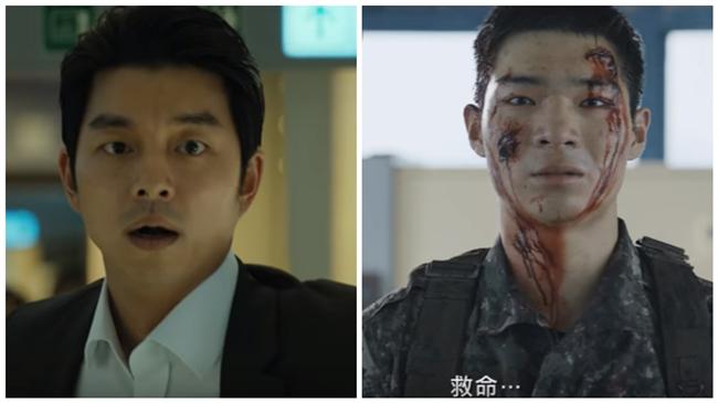 《屍速列車》孔侑遭殭屍攻擊抱女逃生